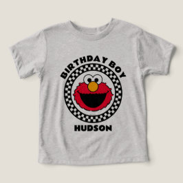 Camiseta O Elmo Xadrez do Aniversário do Elmo da Rua Sésamo