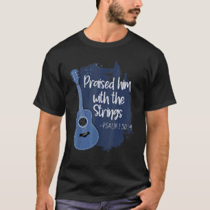 Camiseta O Elogiou Com O Violão Do Instrumento De Cordas