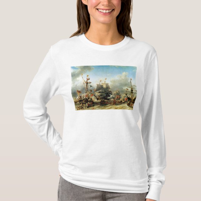 Camiseta O embarque de Ruyter e de William de Witt (Frente)
