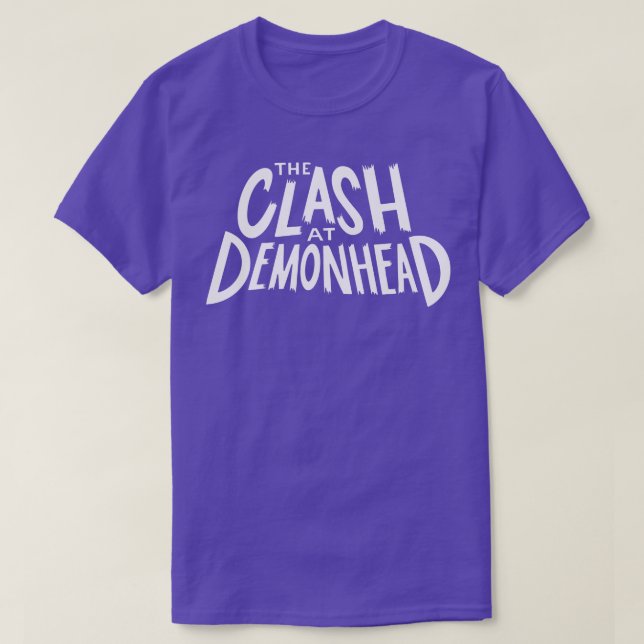 Camiseta O embate na Banda de Demonhead Pilgrim (Frente do Design)