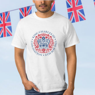 Camiseta O emblema da coroação do rei Charles 2023