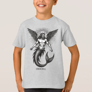 Camiseta O Encantamento da Ilustração do Demônio Crocell