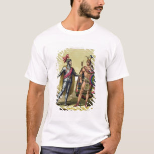 Camiseta O encontro entre Hernando Cortes (1485-1547)