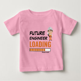 Camiseta O Engenheiro Futuro Carregando Rosa Torna-O Engraç