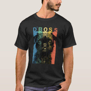 Camiseta O Engraçado Chefe Bruxelas Griffon Mãe Pai Cachorr