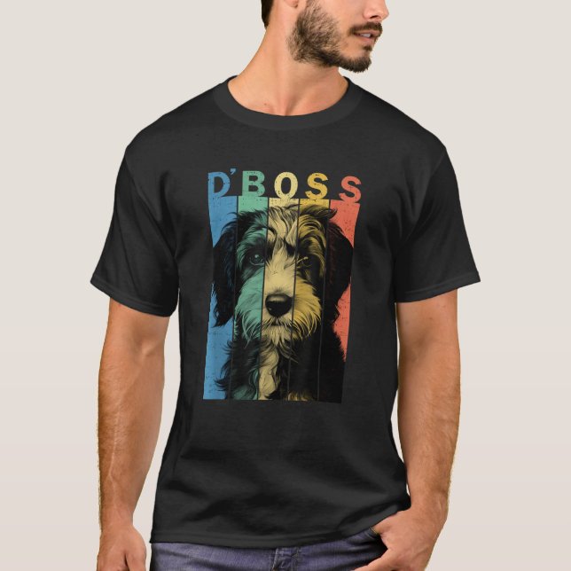 Camiseta O Engraçado Chefe da Mãe Cachorro Pai (Frente)