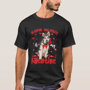 Camiseta O Engraçado Malamute É O Meu Cachorro Pai De Cacho