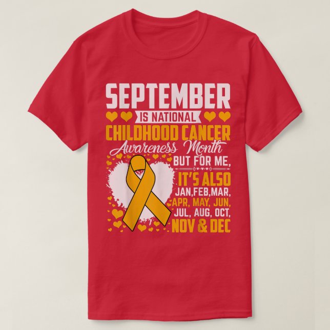 Camiseta O Engraçado Setembro É Conhecido Pelo Cancer Nacio (Frente do Design)