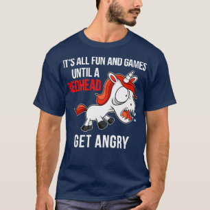 Camiseta O Engraçado Unicórnio É Todo Divertido E Jogos Até