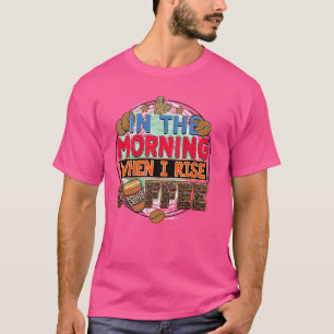 Camiseta O entusiasta do café é Caffeine Lover é Café Life