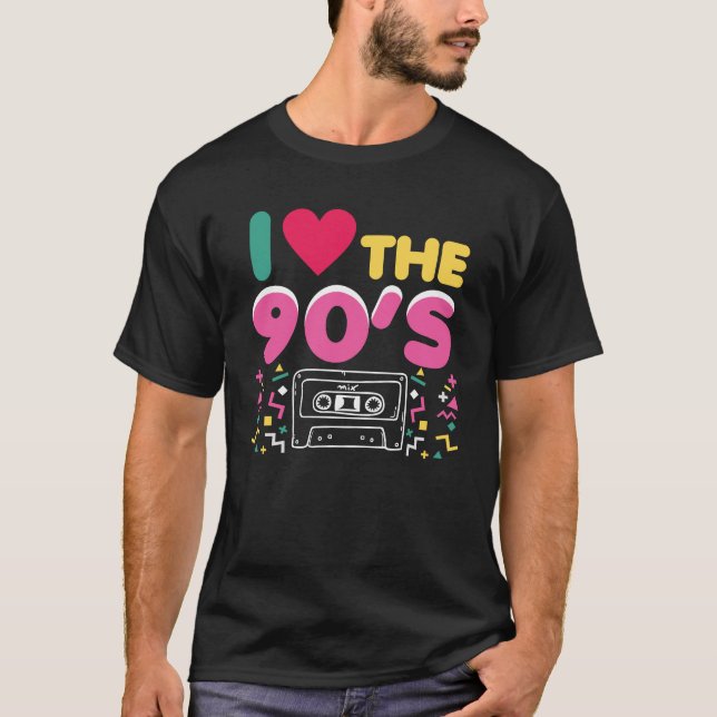 Camiseta o equipamento 90er eu amo os anos 90 Oldschool (Frente)