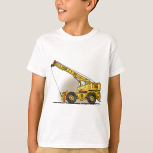 Camiseta O equipamento de construção do guindaste caçoa 