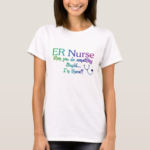 Camiseta O ER NUTRE QUANDO VOCÊ FAZ ALGO I&apos ESTÚPIDO;