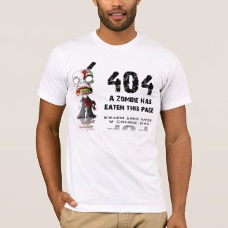 Camiseta O erro 404, página não é encontrado