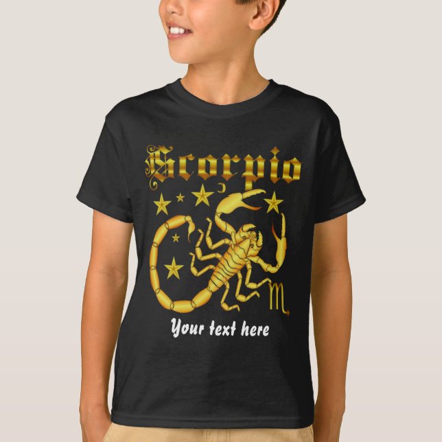 Camiseta O Escorpião-Zodíaco caçoa todos os estilos (Frente)