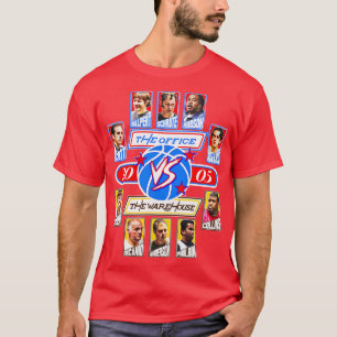 Camiseta O escritório vs. o depósito