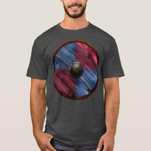 Camiseta O escudo de visão cai em vermelho azul