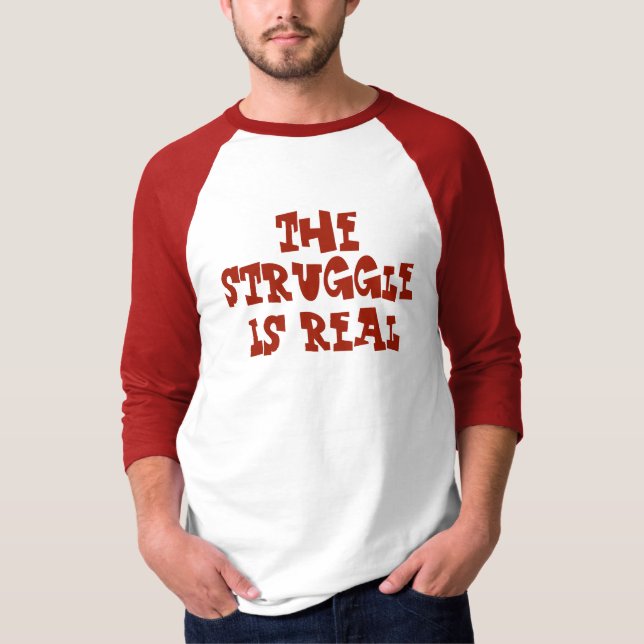 Camiseta O esforço é T real pelo dalDesignNZ (Frente)