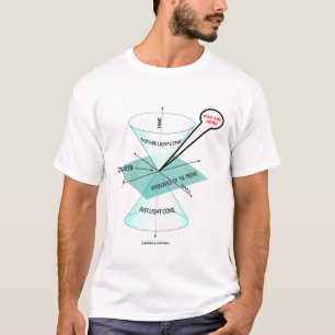 Camiseta O espaço claro do cone & cronometra-o está aqui 