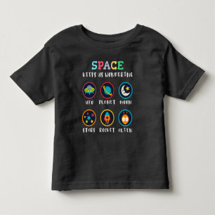 Camiseta O espaço nos deixa curiosos