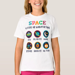Camiseta O espaço nos deixa curiosos
