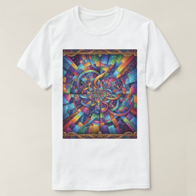 Camiseta  O Espelho da ilusão (Frente do Design)