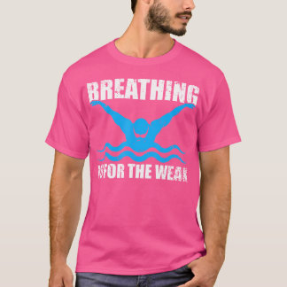 Camiseta O Espetáculo Nadador Engraçado É Para O Fraco Espo