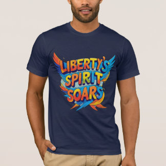Camiseta O Espírito da Liberdade - Texto, Liberdade Vibrant