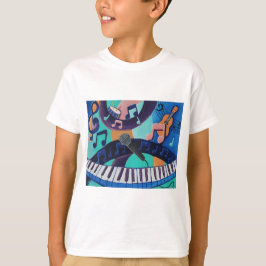 Camiseta O Espírito da Música - A Camisa-T das Crianças