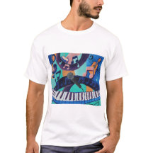 O Espírito da Música - Camisa-T-Masculina - Adulto