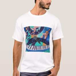 Camiseta O Espírito da Música - Camisa-T-Masculina - Adulto
