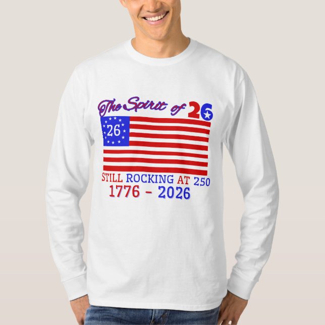 CAMISETA O ESPÍRITO DE 26: AINDA ESTÁ ROTANDO A 250 (Frente)