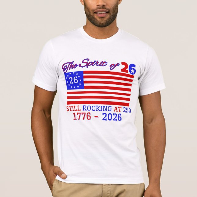 CAMISETA O ESPÍRITO DE 26: AINDA ESTÁ ROTANDO A 250 (Frente)