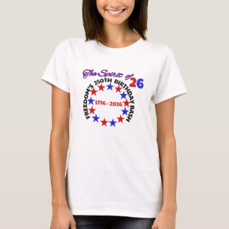 CAMISETA O ESPÍRITO DE 26 - O 250º ANIVERSÁRIO BASH DA LIBE