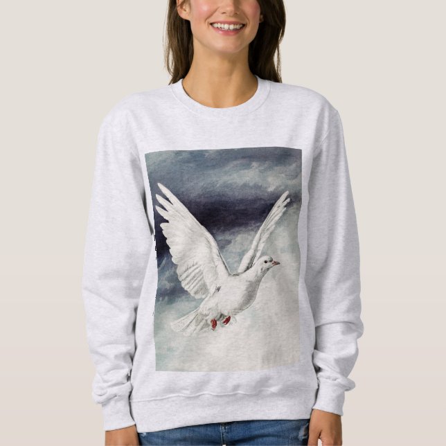 Camiseta O espírito sagrado na forma de uma pomba (Frente)