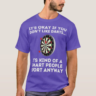 Camiseta O Esporte das Pessoas Inteligentes Mostra Dardos E