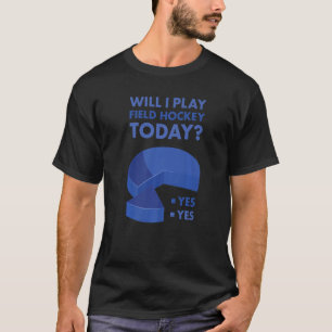 Camiseta O Esporte Vou Tocar O Prêmio De Hóquei No Campo