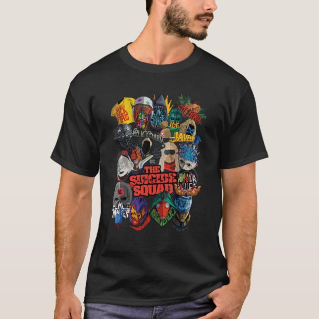 Camiseta O Esquadrão Suicida | Avatares estilizados (Frente)