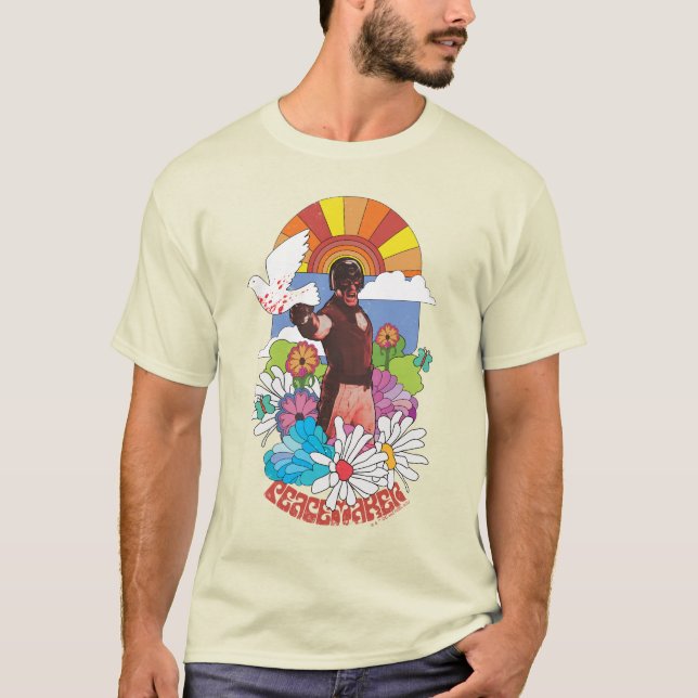 Camiseta O Esquadrão Suicida | Flores de Pacificador e Sol (Frente)