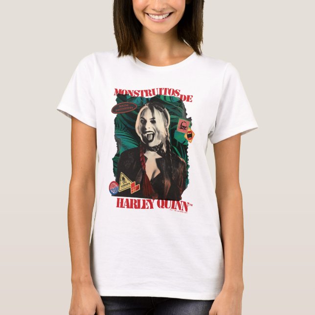 Camiseta O Esquadrão Suicida | Harley Quinn Winking (Frente)
