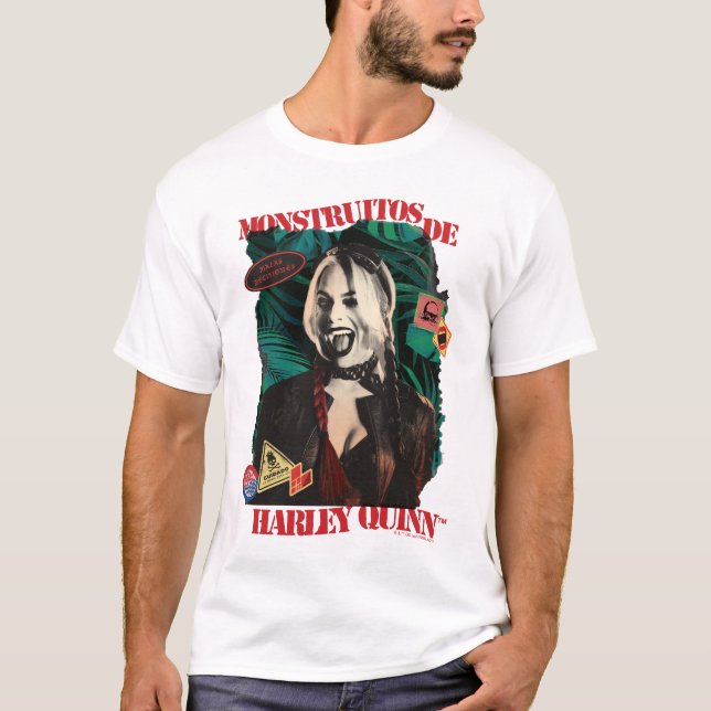 Camiseta O Esquadrão Suicida | Harley Quinn Winking (Frente)