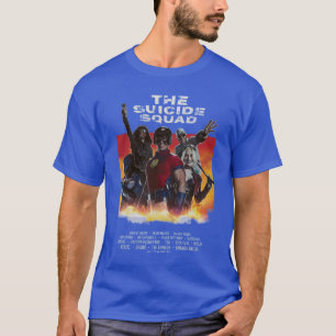Camiseta O Esquadrão Suicida   Poster de filme com estilo 