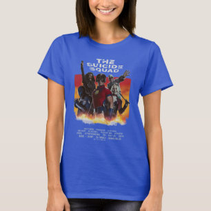 Camiseta O Esquadrão Suicida Poster de filme com estilo