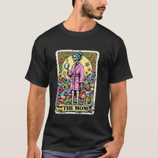 Camiseta O Esqueleto Da Mãe Tarot Cansou A Mãe Um Crânio En