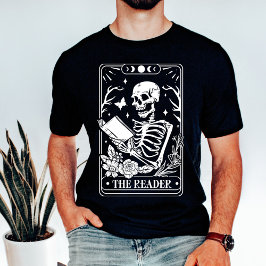 Camiseta O esqueleto do leitor Tarot