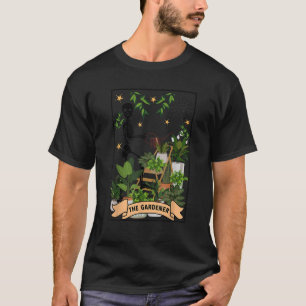 Camiseta O Esqueleto Místico Da Placa Tarot Engraçado Do Ja