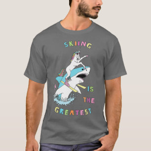 Camiseta O Esqui É O Maior Excelente De Anel Do Unicórnio