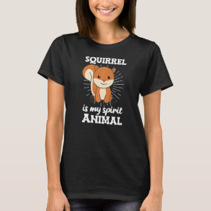 Camiseta O Esquilo É O Meu Espiro De Animal Doce.