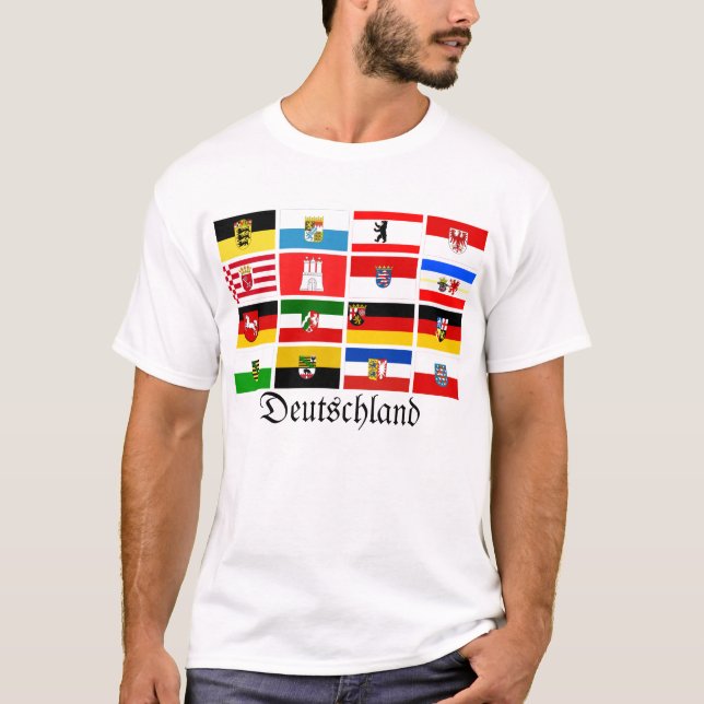 Camiseta O estado alemão dos Estados federados embandeira a (Frente)
