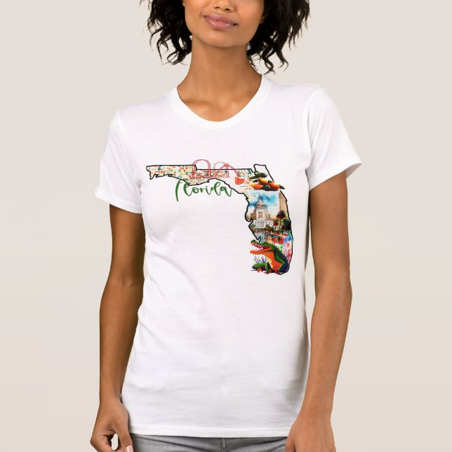 Camiseta O Estado Da Flórida (Frente)